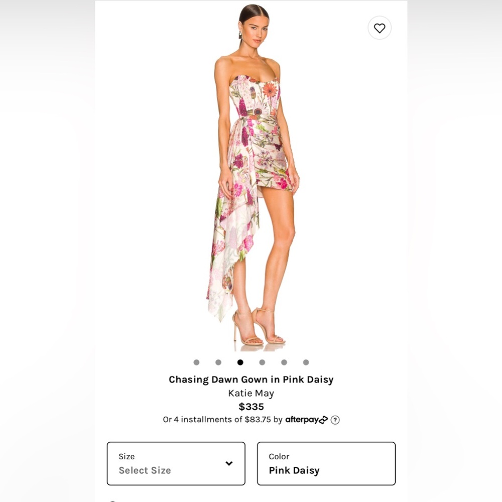 Katie May Chasing Dawn Gown in Pink Daisy